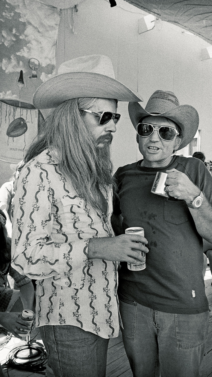 Leon Russell and Willie Nelson, 1973