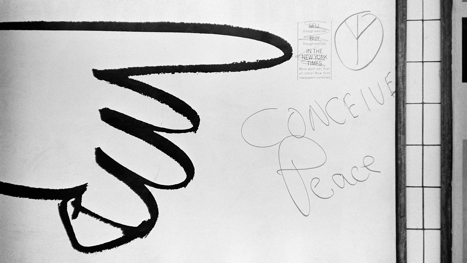'Conceive Peace,' New York subway, 1962