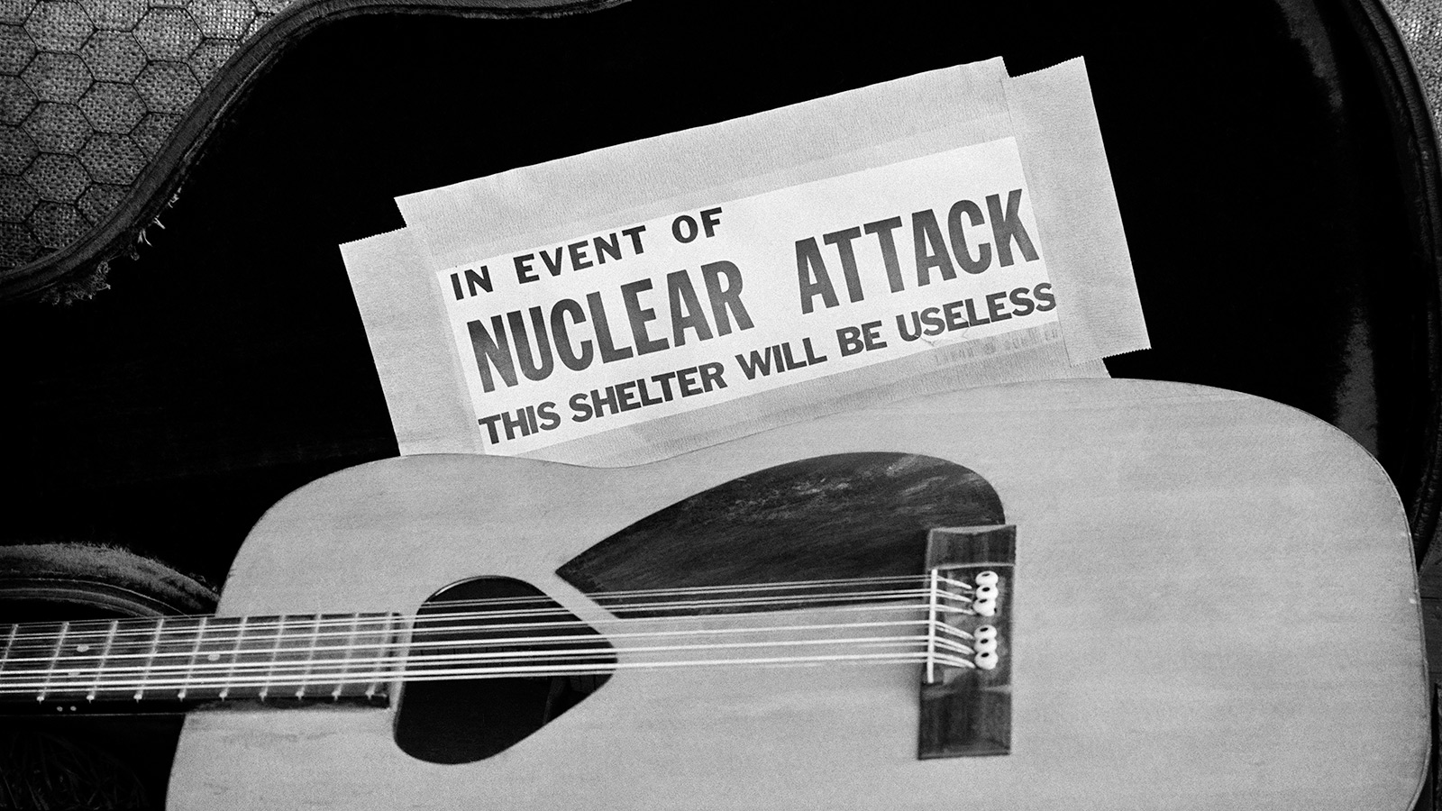 'In Event Of Nuclear Attack This Shelter Will Be Useless,' Newport Folk Festival 1963