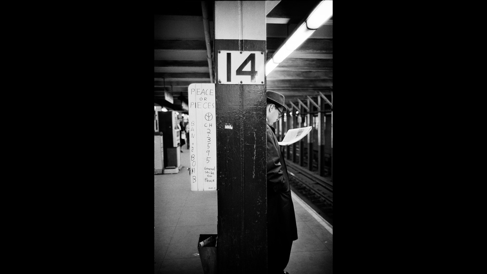 'Peace or Pieces,' New York subway, 1962