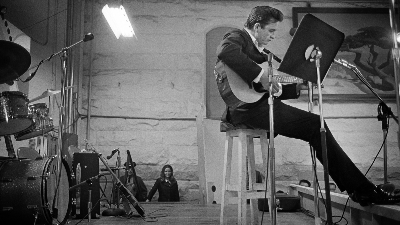 June coming onto the stage