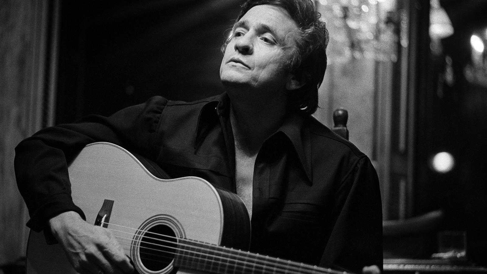 Johnny Cash, home at Henderson TN, 1974