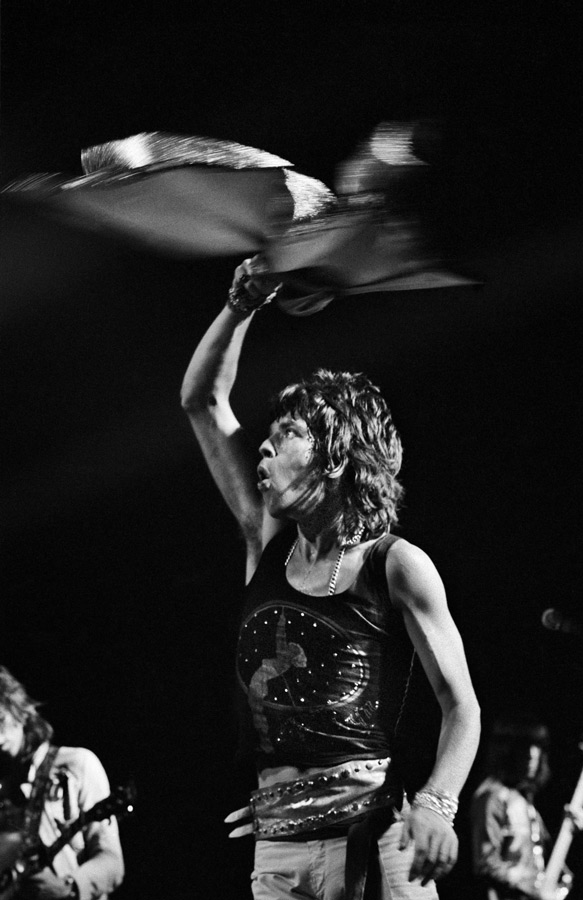 Mick Jagger on stage, 1972