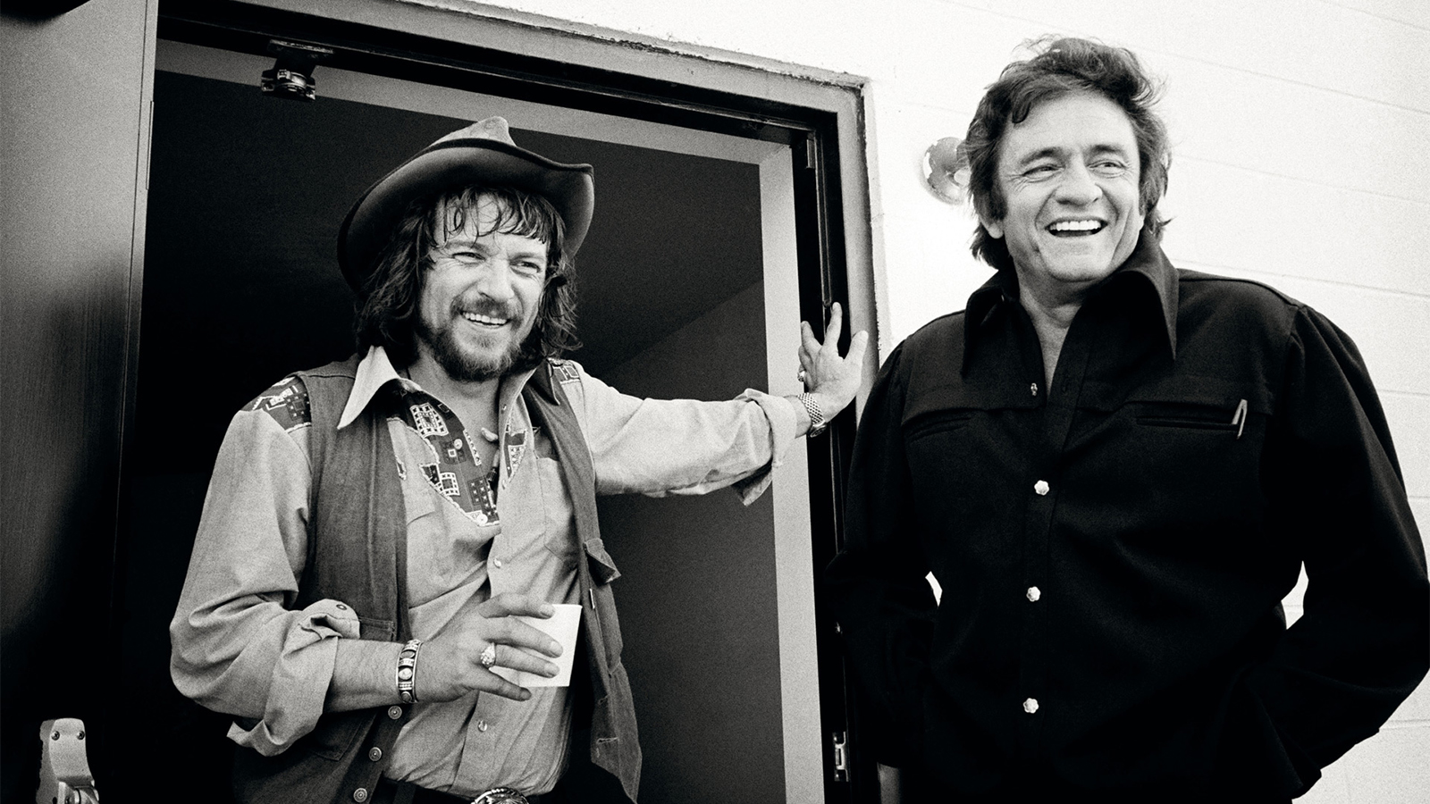 Johnny Cash with Waylon Jennings, 1974