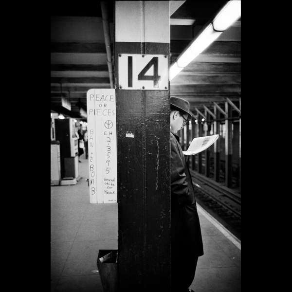 'Peace or Pieces,' New York subway, 1962