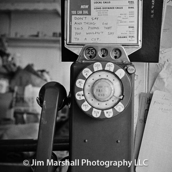 'Don't Say Anything …' pay phone on Haight Street, San Francisco, 1967