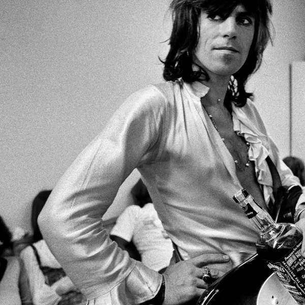 Keith Richards, with Jack Daniels bottle, 1972