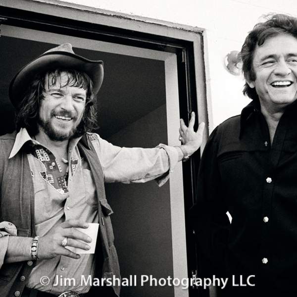 Johnny Cash with Waylon Jennings, 1974