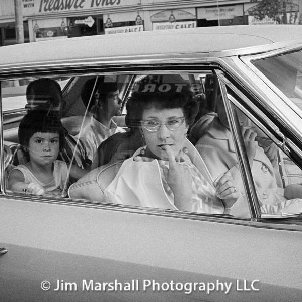 Looking at hippies on Haight Street, San Francisco, 1967