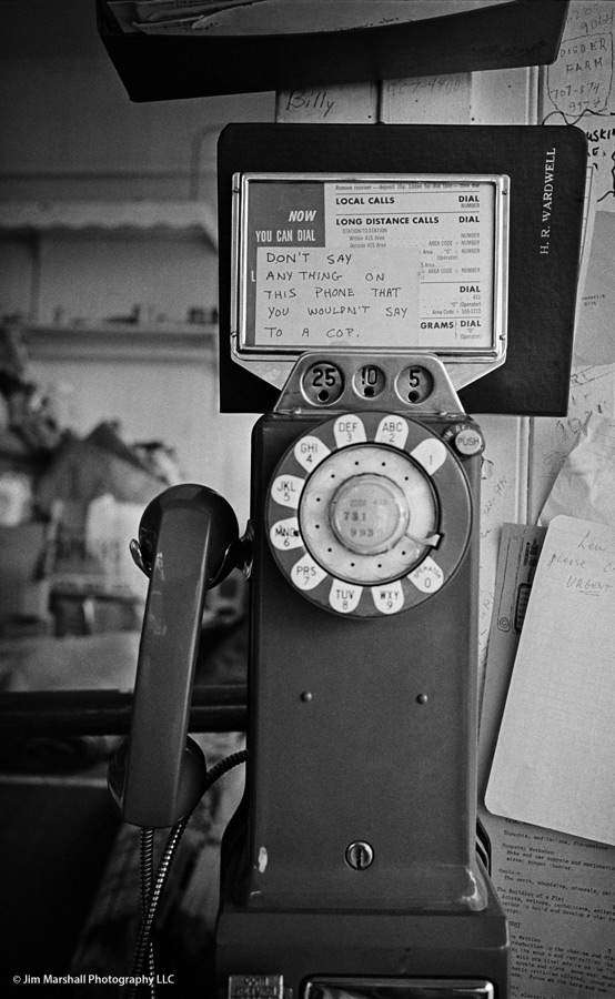 'Don't Say Anything …' pay phone on Haight Street, San Francisco, 1967