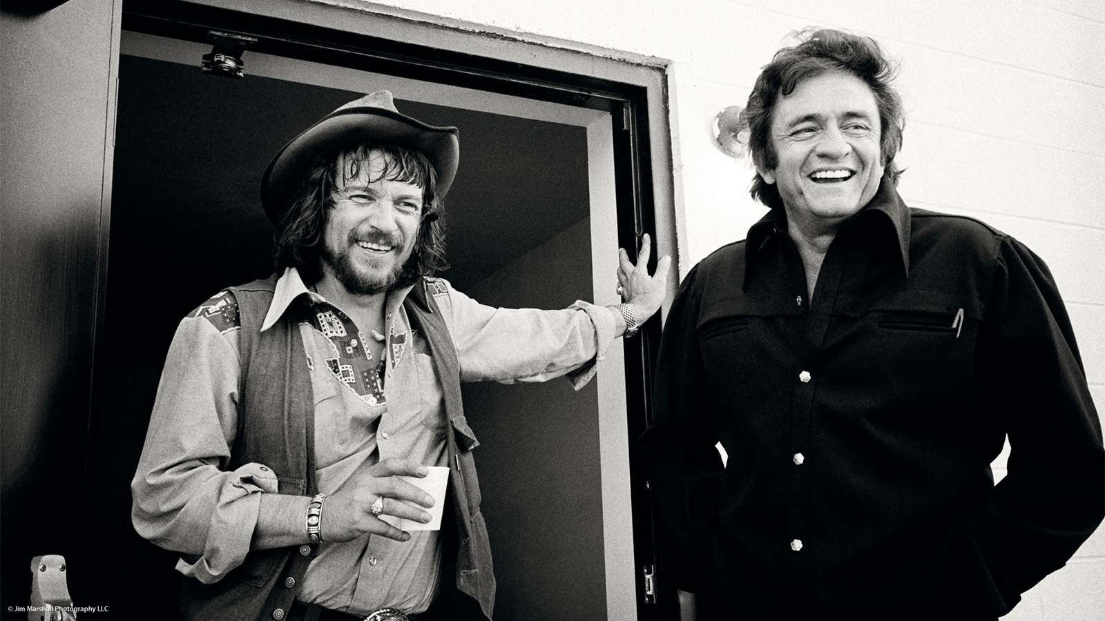 Johnny Cash with Waylon Jennings, 1974