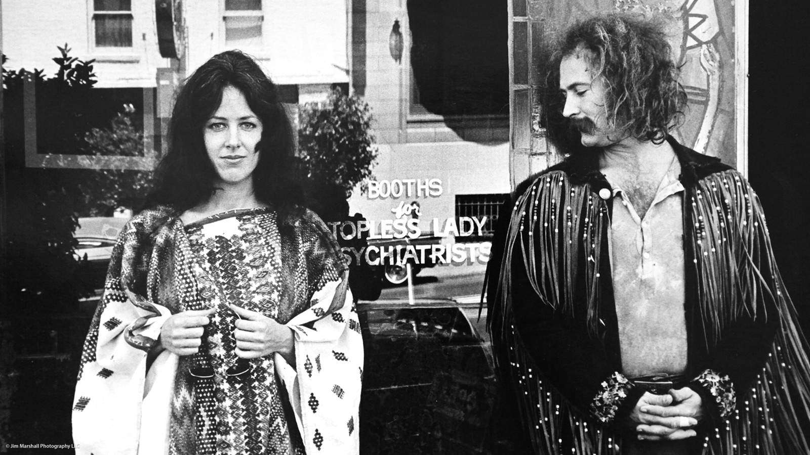 Grace Slick and Dvid Crosby, 1970